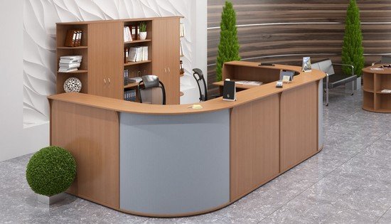 Современная стойка-ресепшн ЭДЕМ-1