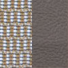 сетка св.корич/экокожа серый