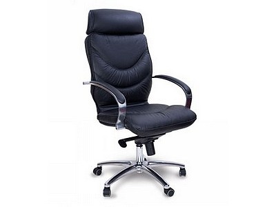 Кресло руководителя Leeds chrome A