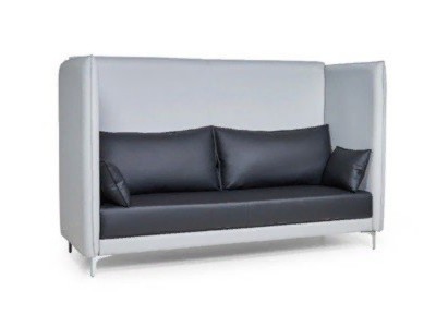 Офисный диван без подлокотников Графит