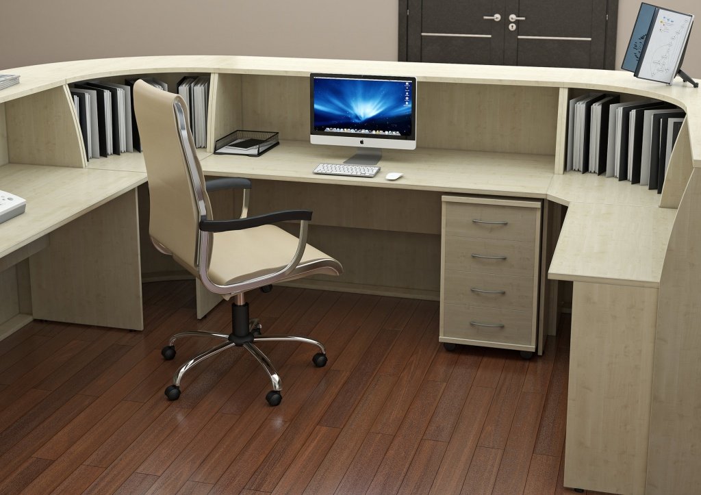 Угловая стойка-ресепшн RIVA - вид 4