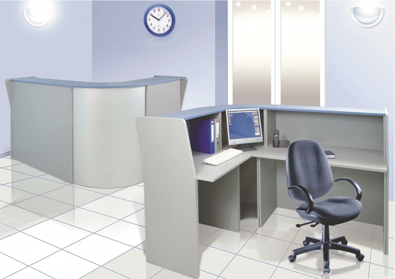 Современная стойка-ресепшн ЭДЕМ-2 - вид 4