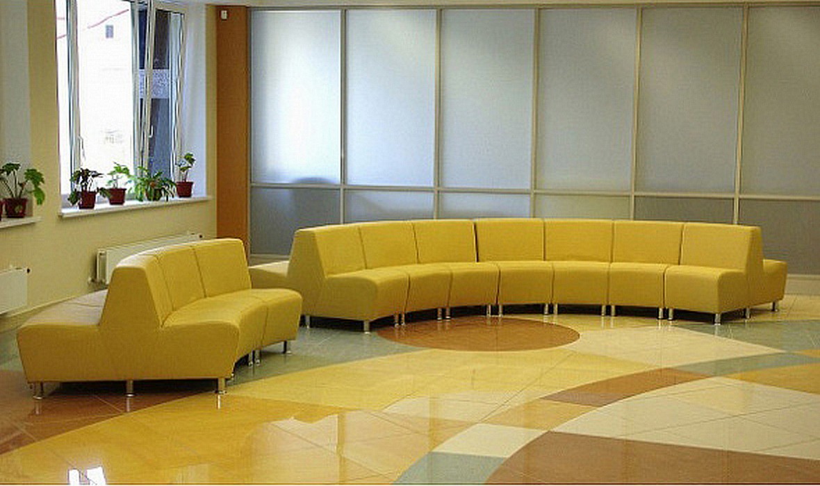 Офисный диван без подлокотников Интер хром - вид 10