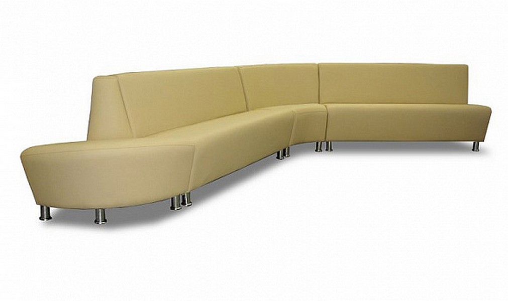 Офисный диван без подлокотников Интер хром - вид 11